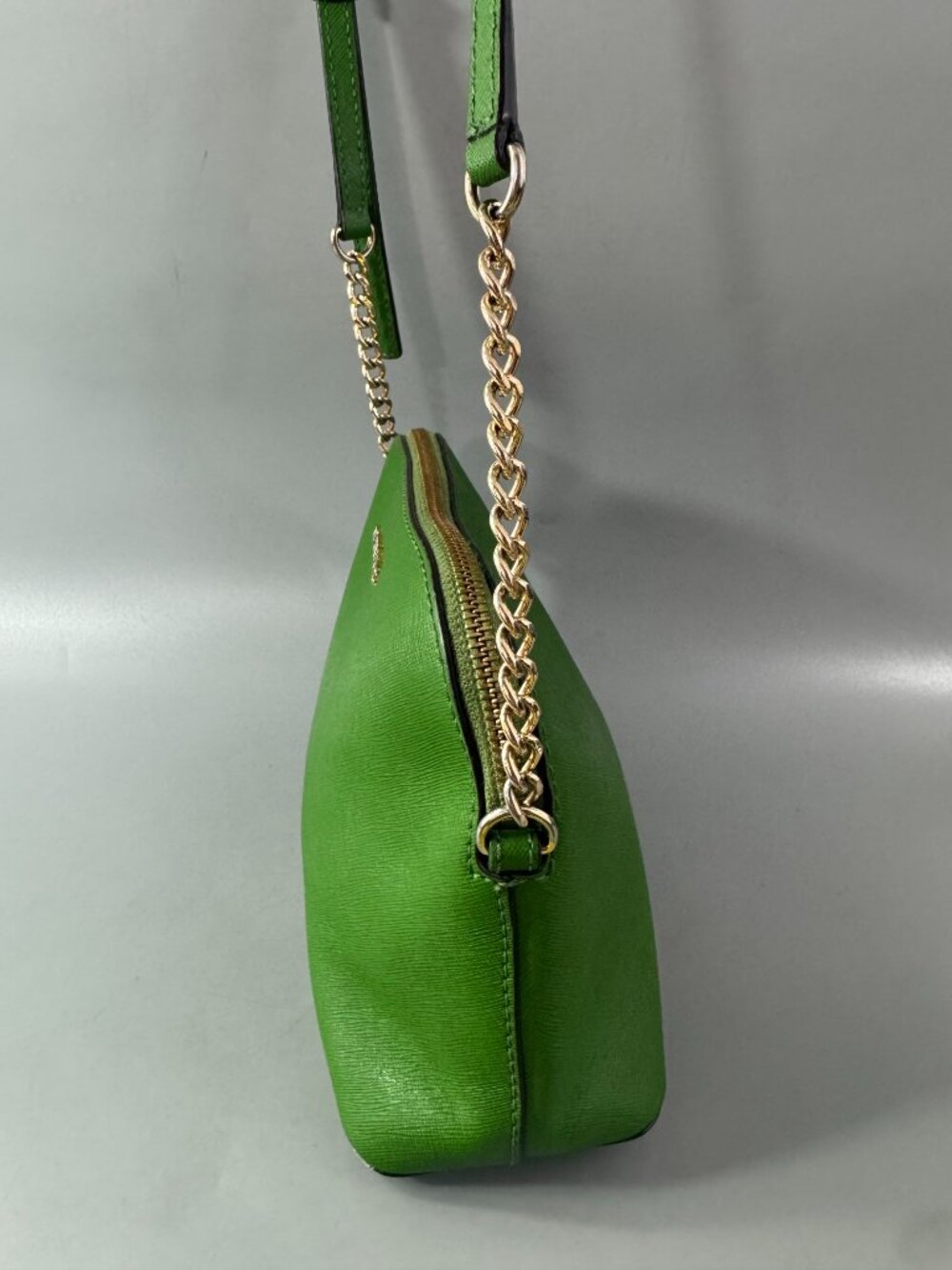 Michael Kors Green Leather Small Crossbody Bag - Picture 4 of 15